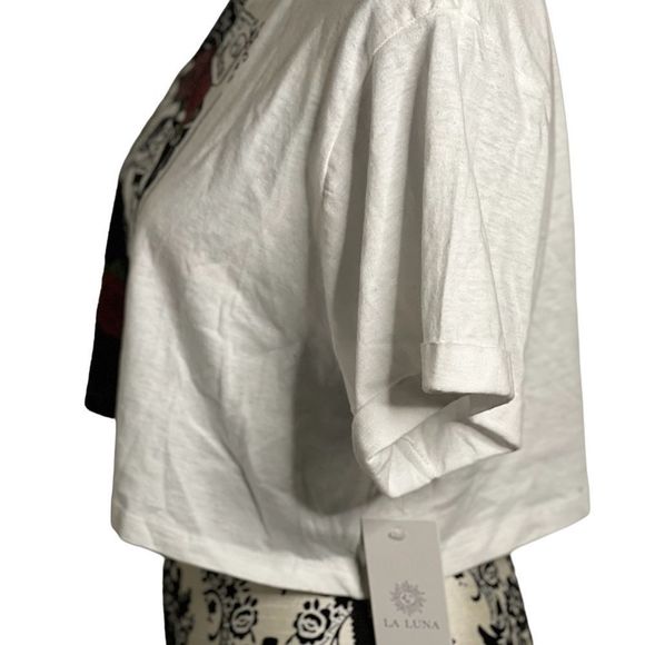 Dia De Los Muertos Crop Top - Picture 3 of 4